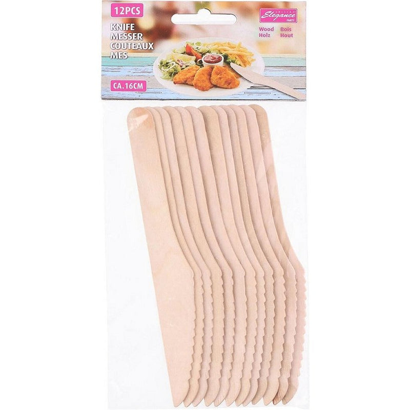 Afbeelding laden in galerijviewer, Cuisine elegance houten messen16 cm 12 stuks
