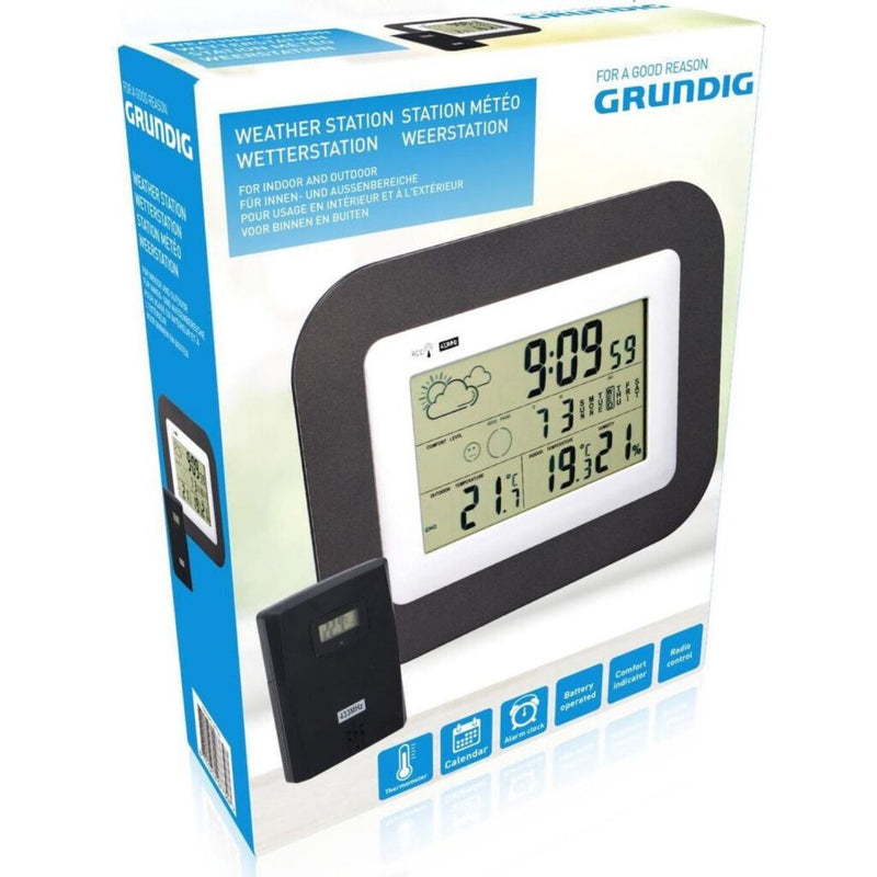 Afbeelding laden in galerijviewer, Grundig Grundig Weerstation Binnen en Buiten Zwart
