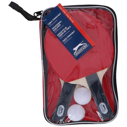 Slazenger tafeltennisset in luxe etui met 2 batjes en 2 ballen