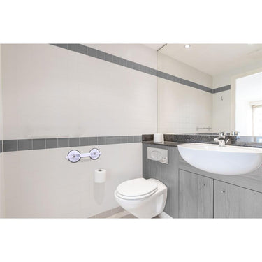 Vivamore handgreep met zuignappen 33x12.5x7.5 cm wit