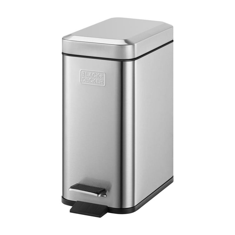 Afbeelding laden in galerijviewer, Black decker pedaalemmer 5l rvs zwart
