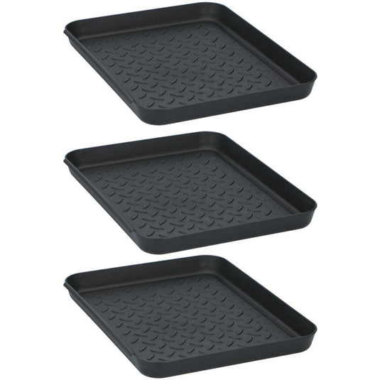 Tom multifunctionele bakken 35x27.5x3 cm 3 stuks zwart
