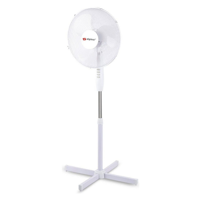 Afbeelding laden in galerijviewer, Alpina statiefventilator 40 cm wit
