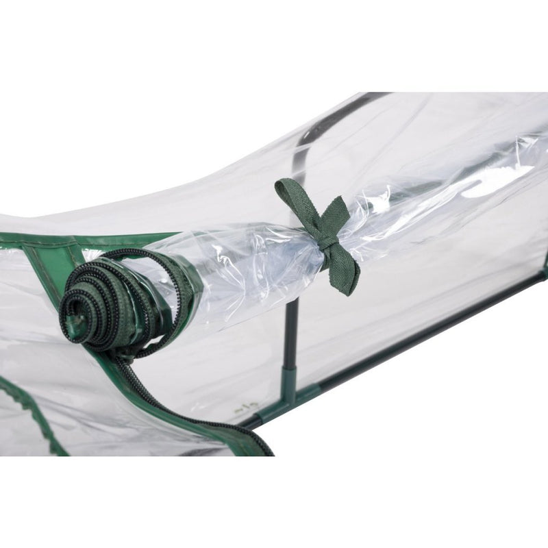 Afbeelding laden in galerijviewer, Kinzo tunnelkas met rits 130x60x50 cm transparant groen
