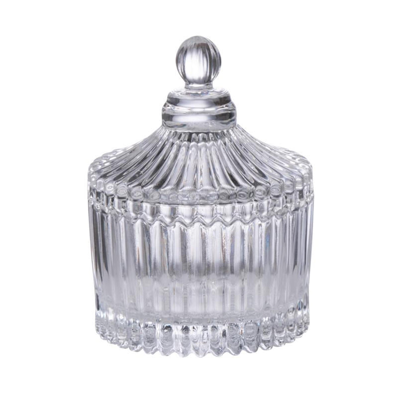Afbeelding laden in galerijviewer, Alpina pot met deksel glas 90ml ø6,8x8,5cm
