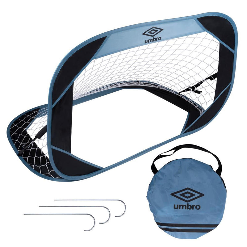 Afbeelding laden in galerijviewer, Umbro voetbalgoal pop-up 110x78x78cm inclusief haken en tas
