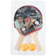 Scatch tafeltennisset 5-delig, 2 batjes en 3 balletjes
