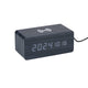 Grundig digitale wekker houtlook (op netstroom) met draadloze oplader 5w