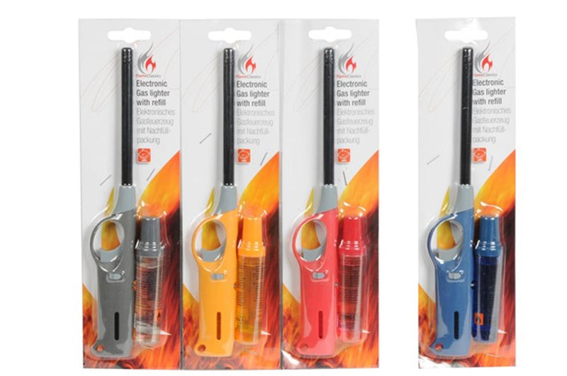Afbeelding laden in galerijviewer, Flame classics aansteker 27cm met navulling 18ml

