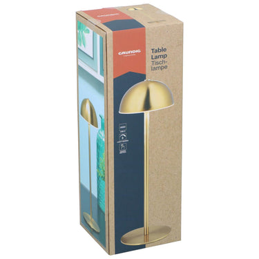 Grundig tafellamp goudkleurig usb-c oplaadbaar 32x10cm