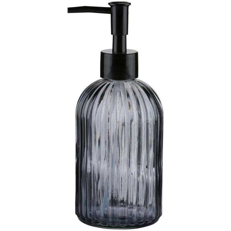 Afbeelding laden in galerijviewer, Touch of beauty zeeppomp glas gestreept ø7,5xh19cm
