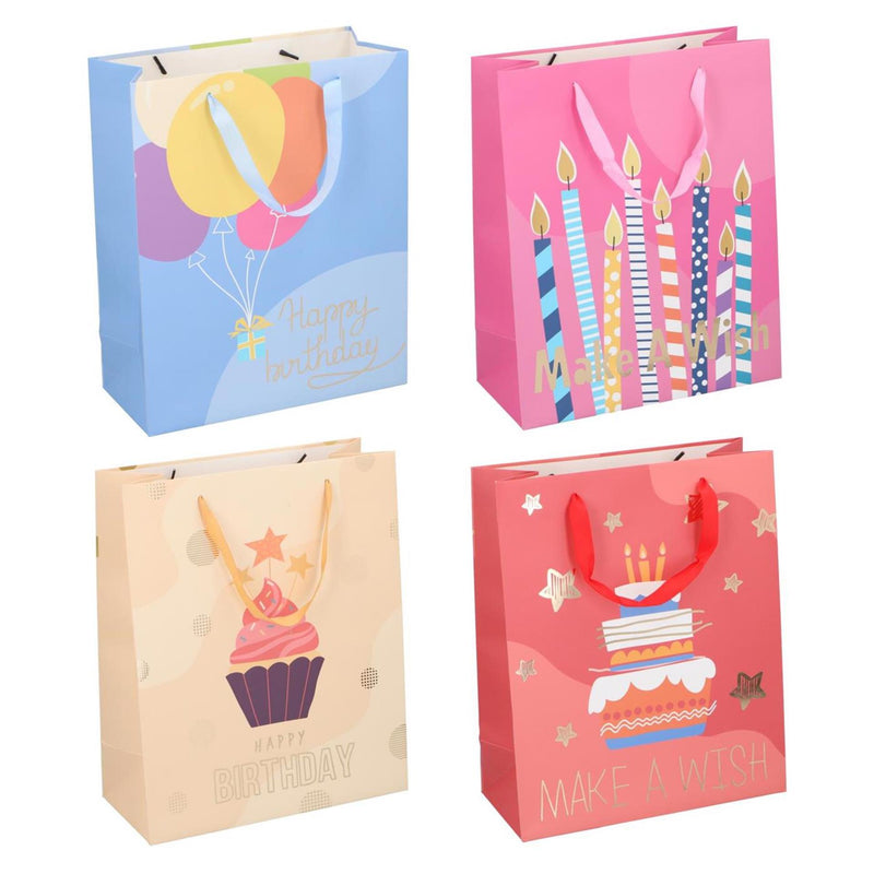Afbeelding laden in galerijviewer, Geschenktas birthday cake 32x26cm
