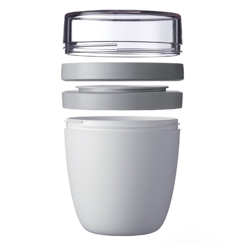 Afbeelding laden in galerijviewer, Mepal ellipse lunchpot 500+200 ml nordic white
