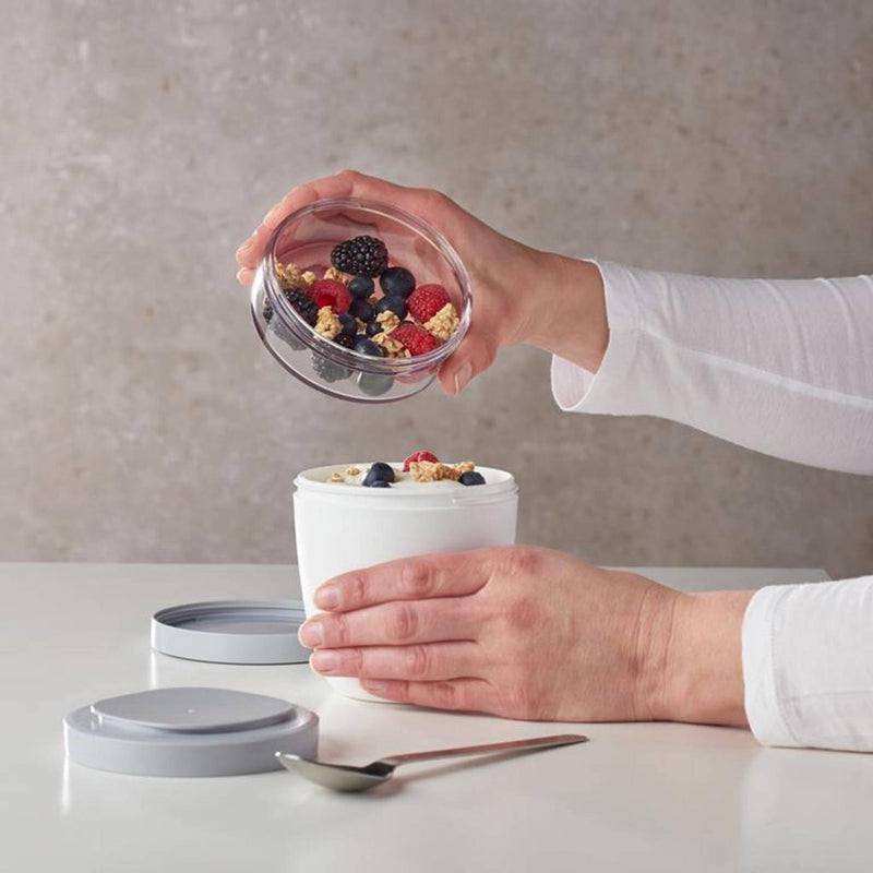 Afbeelding laden in galerijviewer, Mepal ellipse lunchpot 500+200 ml nordic white
