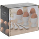 Excellent houseware porseleinen eierdopset 8-delig wit