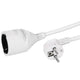 Q-link verlengsnoer - randaarde - 2500w - 3 x 1.5 mm� - 3 m - wit