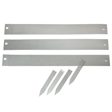 Nature borderranden 3 st 91,4x10,2 cm staal