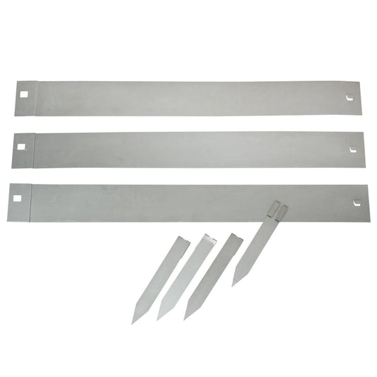 Nature borderranden 3 st 91,4x10,2 cm staal