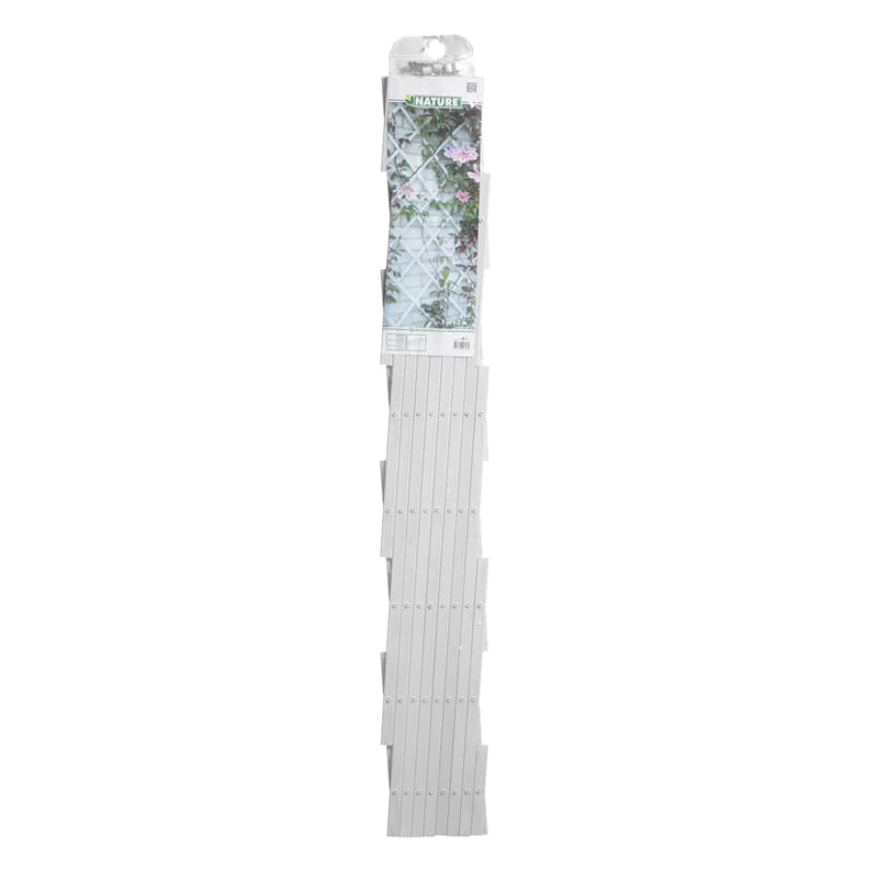 Afbeelding laden in galerijviewer, Nature tuinlatwerk 100x200 cm pvc wit 6040703
