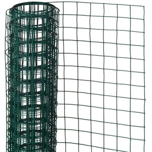 Nature gaas vierkant 0,5x2,5 m 13 mm kunststof gecoat staal groen