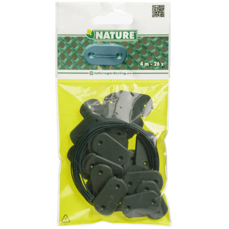 Afbeelding laden in galerijviewer, Nature 27-delige tuinschermbevestigingsset groen
