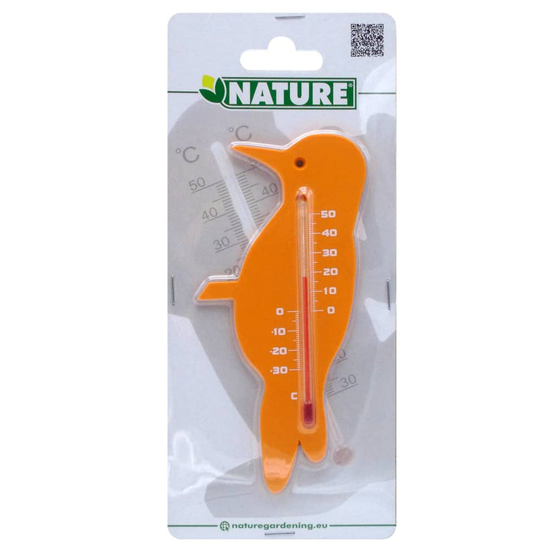 Afbeelding laden in galerijviewer, Nature wandthermometer vink oranje
