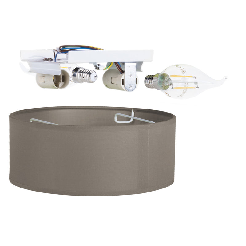 Afbeelding laden in galerijviewer, Smartwares 10.004.66 Plafondlamp Bruin
