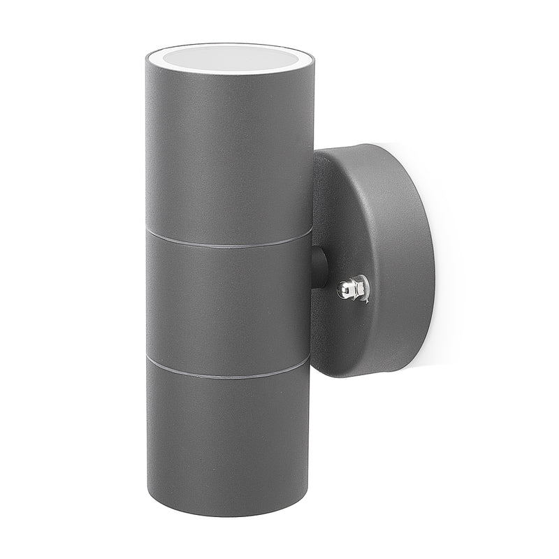 Afbeelding laden in galerijviewer, Smartwares gwl-176-hg buiten wandlamp grijs rvs

