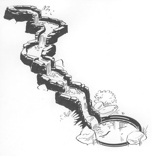 Ubbink recht segment voor vijverwaterval colorado cascade 1312075