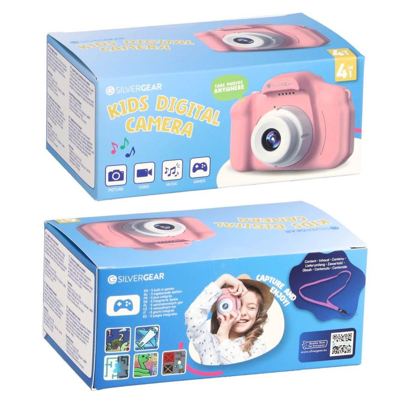 Afbeelding laden in galerijviewer, Overige Merken Silvergear Full HD Kindercamera Roze Blauw
