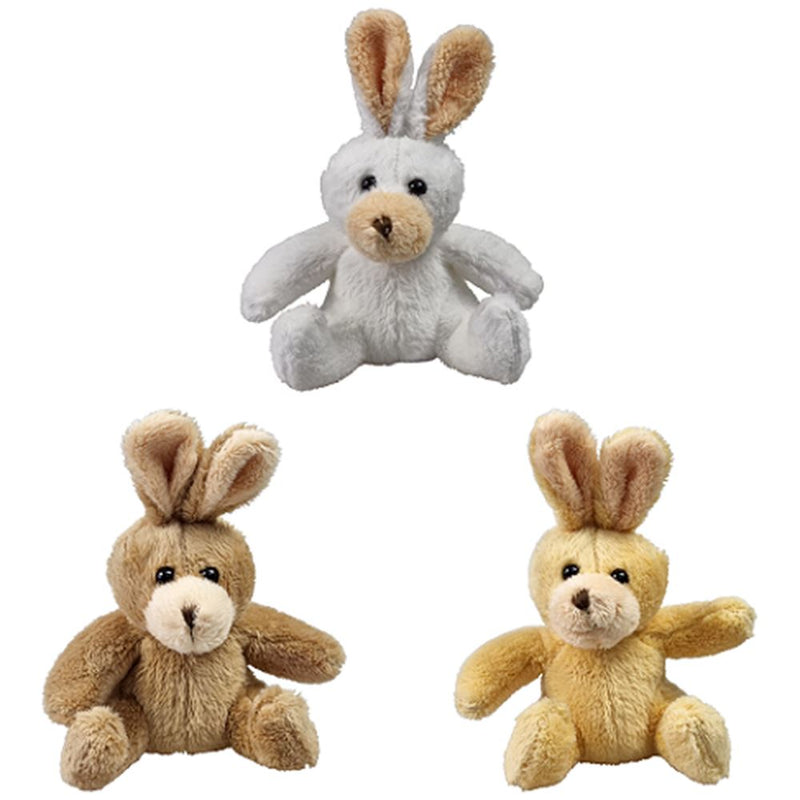Afbeelding laden in galerijviewer, Knuffels konijntjes 3 ass. 12 cm. (in po
