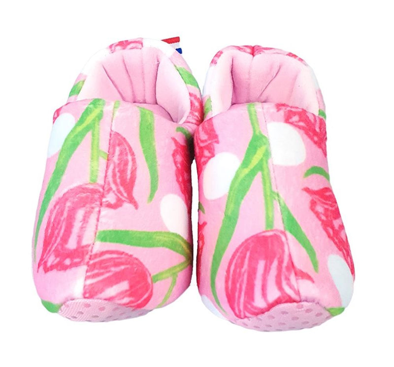 Afbeelding laden in galerijviewer, Pantoffels tulpen print. maat 20-24.
