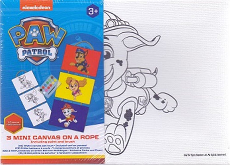 Afbeelding laden in galerijviewer, Paw patrol 3 mini canvas aan touw.(12 st
