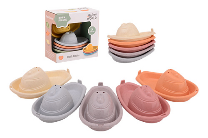 Afbeelding laden in galerijviewer, Johntoy happy world bio plastic bad bootjes in doos, 5 stuks
