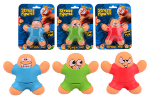 Johntoy squishy stress figuur met shirt 3 assorti