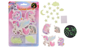 Johntoy glow in the dark eenhoorn muurstickers