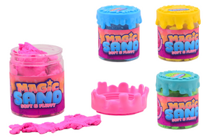 Johntoy speelzand gekleurd in potje, 450gr.