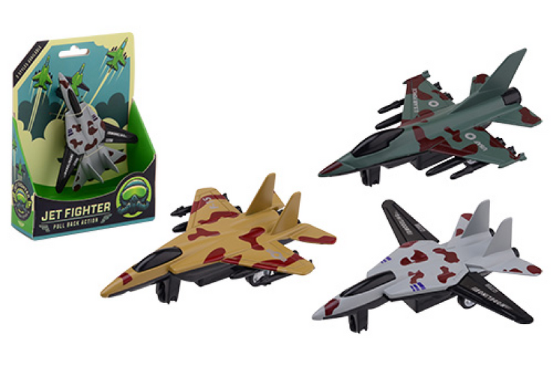 Afbeelding laden in galerijviewer, Johntoy die-cast camouflage straaljager
