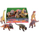 Johntoy animal world dinosaurussen soft 26-38 cm 6 assorti