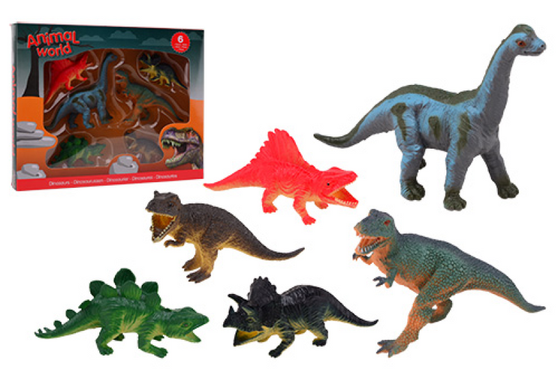 Afbeelding laden in galerijviewer, Johntoy dinosaurussen giftbox, 6st.
