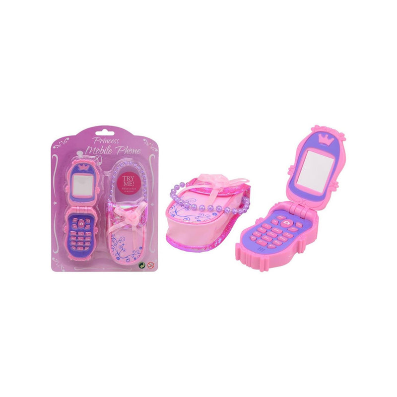 Afbeelding laden in galerijviewer, Johntoy princess mobiele telefoon met tasje
