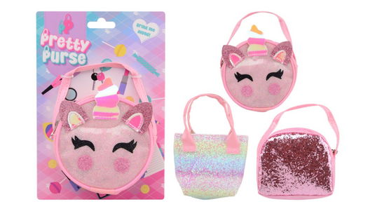 Johntoy pretty purse glamourtasje 3 assorti