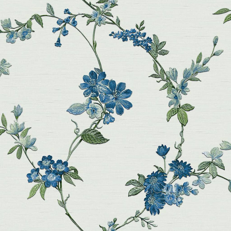 Afbeelding laden in galerijviewer, DUTCH WALLCOVERINGS DUTCH WALLCOVERINGS Behang Flower lichtblauw
