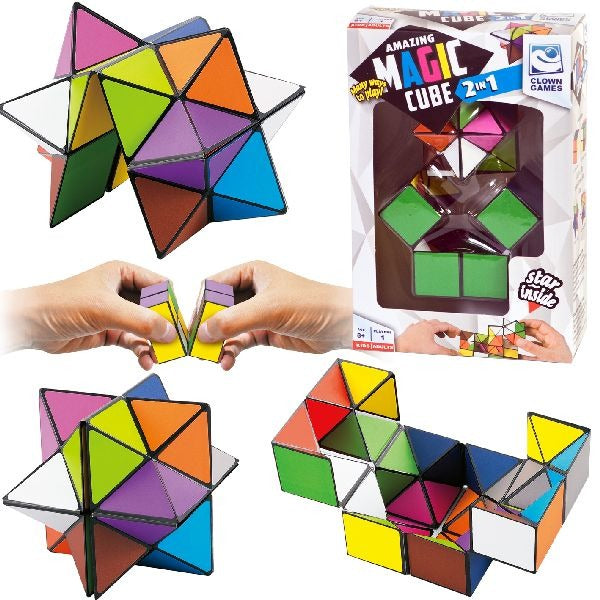 Afbeelding laden in galerijviewer, Clown games clown magic puzzel cube 2-in-1
