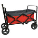 Outdoor opvouwbare bolderwagen rood grijs zwart