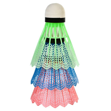 Sportx shuttles in koker 3 stuks rood groen blauw