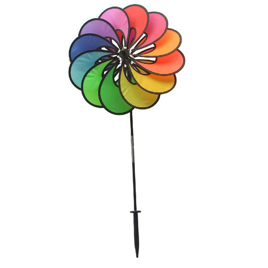 Rhombus flower regenboog windvanger 48x73 cm