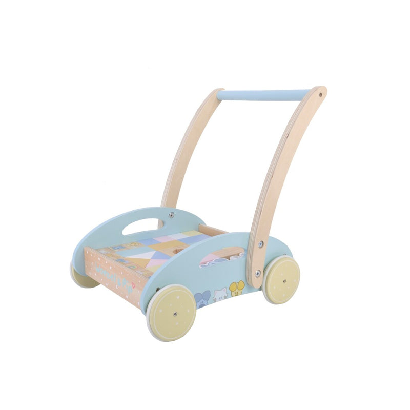Afbeelding laden in galerijviewer, Rubo toys woezel en pip houten blokkenkar 27x35x36 cm
