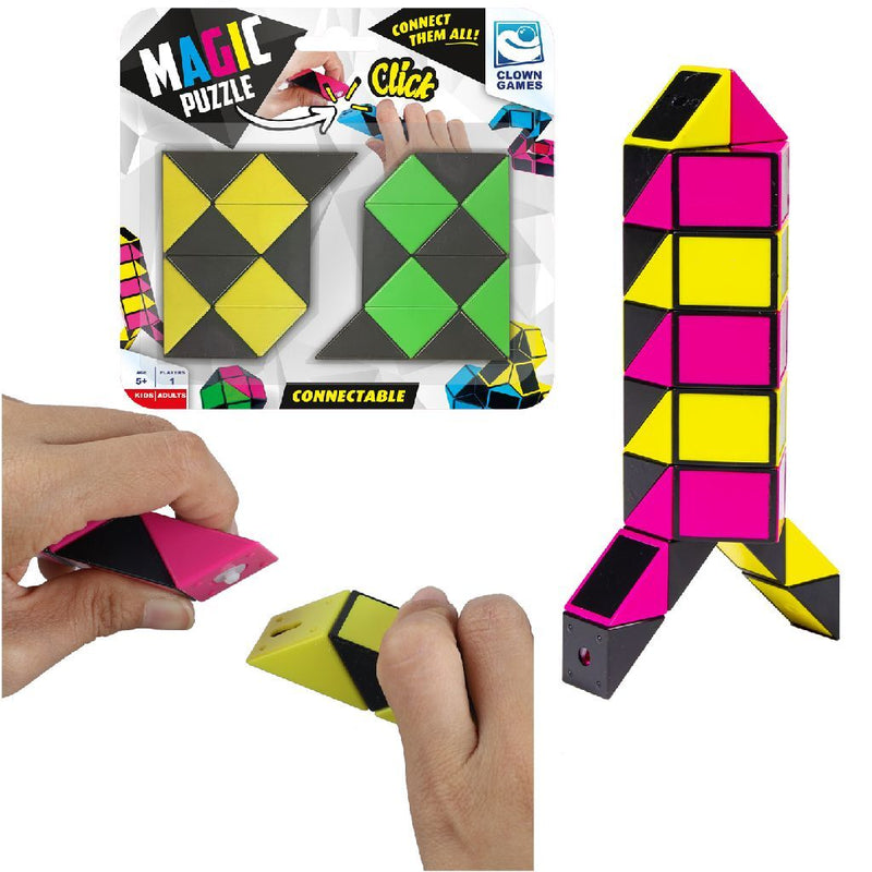 Afbeelding laden in galerijviewer, Clown games clown magic puzzle connectable 2x12
