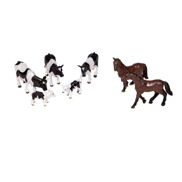 Dutch farm dutch farm koeien en paarden set 7-delig